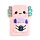 Bloc-notes Peluché avec Mini Bloc-notes dans poche - Adoramals Maddie l'Axolotl 