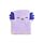 Bloc-notes Peluché avec Mini Bloc-notes dans poche - Adoramals Maddie l'Axolotl 