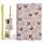 Ensemble Papeterie 6 pièces Bloc-note à Reliure Spirale & Trousse Mopps - Chien Carlin