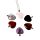 Pendentif gemme Cœur avec 6 pierres interchangeables 