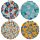 Miroir de Poche Pick of the Bunch - Fleurs Pivoines, Marguerites, Boutons d'Or, Protéas