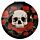 Miroir Skulls and Roses - Crâne