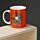 Mug en Porcelaine Kim Haskins - Chat dans Pot à Plante Rouge