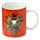 Mug en Porcelaine Kim Haskins - Chat dans Pot à Plante Rouge