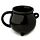 Mug en Céramique Hocus Pocus - Forme de Chaudron de Sorcière Noir