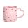 Mug en Porcelaine à Anse Décorée Cœur - Amore