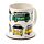 Ensemble Mug Porcelaine & Dessous de Verre Volkswagen - Van Bus Combi VW T1