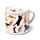 Ensemble Mug Porcelaine & Dessous de Tasse - Feline Fine Chats 