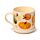 Ensemble Mug Porcelaine & Dessous de Tasse - Autumn Harvest 