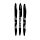 Lot de 3 Stylos en plastique recyclé (RABS) - Gothica 