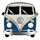 Pin Badge à Collectionner Volkswagen - Van Bus Combi  VW T1 Bleu