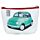 Porte-monnaie PVC Fiat 500 - Voiture Rétro
