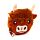 Porte-Monnaie peluché - Highland Coo Cow