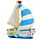 Figurine Seaside Souvenir - Bateau à Voile Bord de Mer