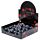 Porte-clé Skulls & Roses Effet Metallique à Couleurs Irisées