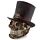 Crâne de Décoration Steam Punk - Chapeau Haut de Forme