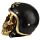 Figurine Crâne Doré Casque de Biker