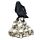 Figurine Corbeau Debout sur Crânes Empilés