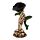 Figurine de Décoration - Main de Squelette et Rose Noire