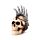 Crâne Punk avec Chaines & Lames Mohican