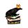 Corbeau Couronné assis un Livre