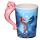 Mug en céramique avec anse decoree Hippocampe par Lisa Parker