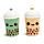 Ensemble Salière & Poivrière en céramique - Boba & Matcha Bubble Tea Foodiemals 