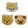 Lot de 3 Gommes - Carlin, Chat, Shiba Inu