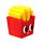 Taille-crayon Fast Food - Burger, Frites