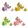 Lot de 2 Gommes - Axolotl (Salamandre) 