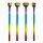 Crayon avec Embout Gomme - Cœur Arc en Ciel
