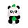 Gomme dans sa Mini Boîte - Panda