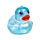 Squeezy Jouet anti-stress Canard Pailleté en Maltose 