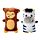 Switchlys Adoramals Zèbre/Girafe - Tigre/Singe