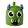 Mug Retournable Tête en Bas Monstarz - Monstre Vert