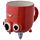 Mug Retournable Tête en Bas Monstarz - Monstre Rouge