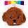 Bouillotte Micro-ondable Peluchée à la lavande - Tête de Cavapoo