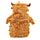 Bouillotte à Eau 650ml avec Housse Peluchée Highland Coo Cow - Vache Animal de la Ferme