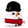 Peluche Squidglys Noël Festive Friends - Cole, le Bonhomme de Neige