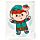 Sac Cadeau Noël Festive Friends - Personnages Noël (Grand)