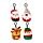 Porte-clés Peluché Squidglys - Festive Friends Noël