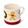 Ensemble Mug Porcelaine & Dessous de Verre Baker Street Noël