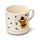 Ensemble Mug Porcelaine & Dessous de Verre - Jan Pashley Highland Coo Noël
