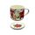 Ensemble Mug Porcelaine & Dessous de Verre - Plantes de Noël 