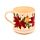 Ensemble Mug Porcelaine & Dessous de Verre - Plantes de Noël 