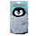 Bouillotte Micro-ondable Peluchée Ronde - Pingouin