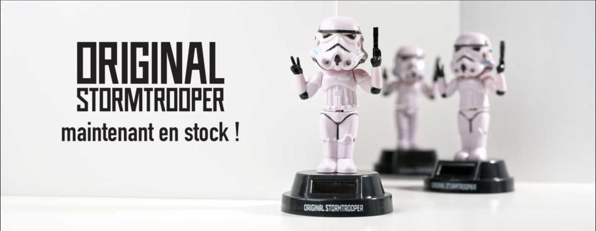 Figurines Solaires Stormtrooper et Minecraft maintenant en stock !