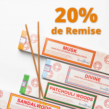 20% de remise sur une sélection d'encens !